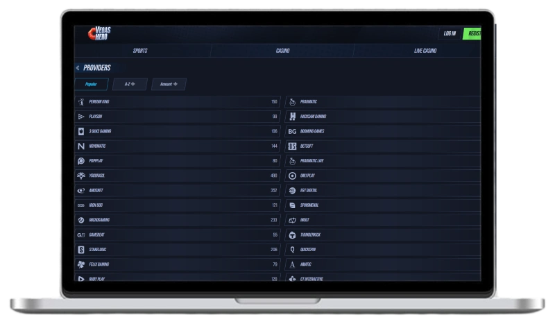 Featured Game Providers